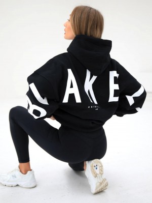 Blakely Isabel Oversized Hoodie Zwart | HWQXF2076