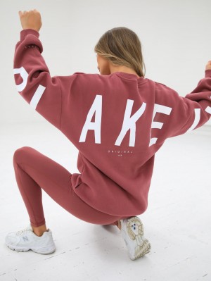 Blakely Isabel Oversized Jumper Berry | YWSXO4109