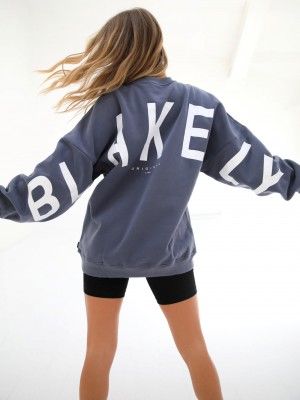 Blakely Isabel Oversized Jumper Blauw | BCSNM2806