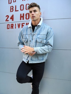 Blakely Raleigh Denim Jacket Lichtblauw | BGJFT6832