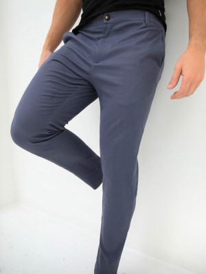 Blakely Sloane Stretch Fit Chinos Lichtblauw | FYCTS5712