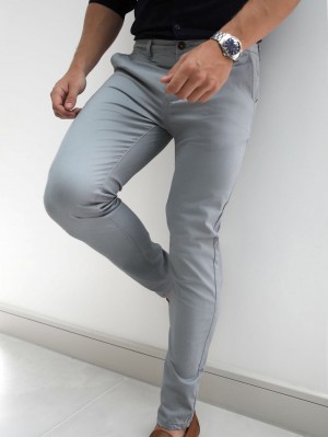 Blakely Stretch Chino Lichtgrijs | TZAMS2650