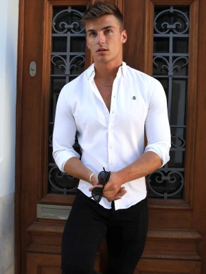 Blakely Westcliffe Shirt Wit | HFXIS5619